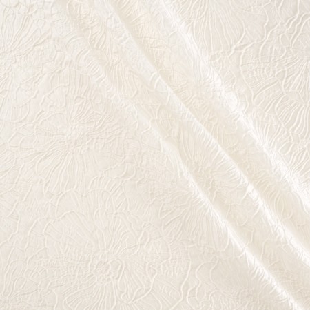 Jacquard floral blanco