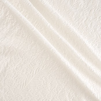 Jacquard floral  blanco