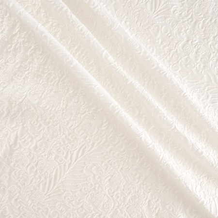 Jacquard floral  blanco