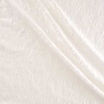Jacquard floral  blanco