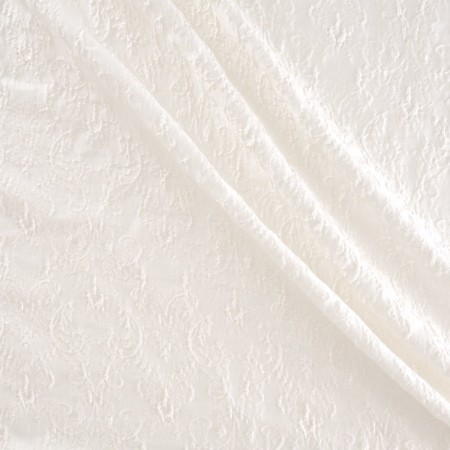 Jacquard floral  blanco