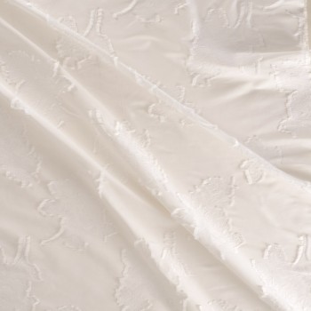 Fil coupè floral blanco