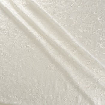 Jacquard pano floral blanco
