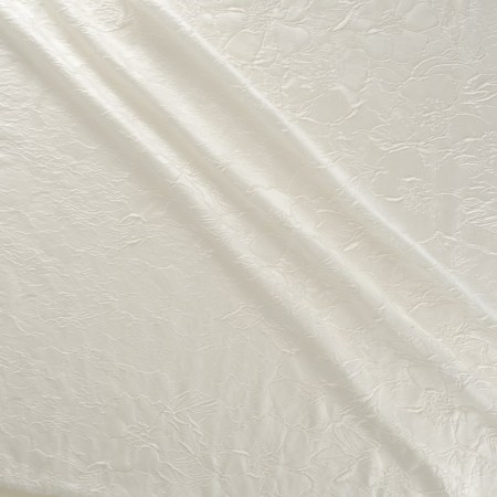 White floral pano jacquard
