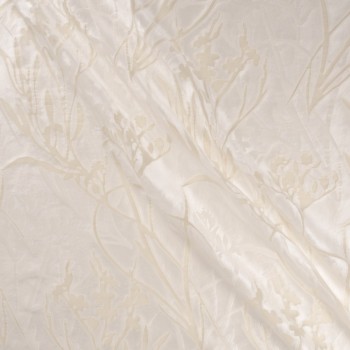 Jacquard floral  blanco