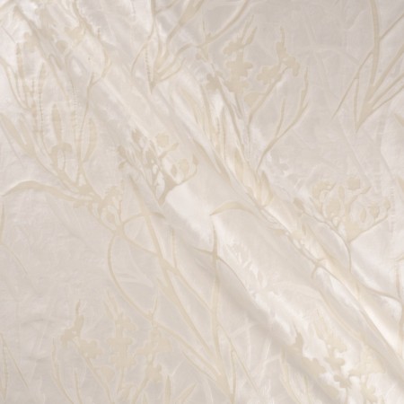 Jacquard floral  blanco