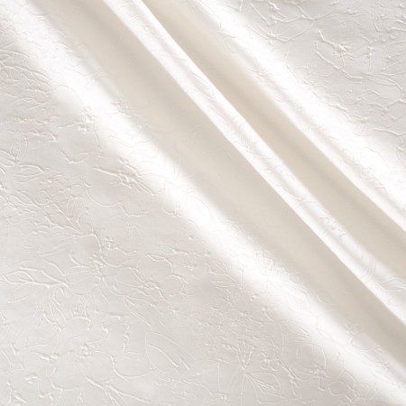 Jacquard floral blanco