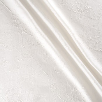 Jacquard floral blanco