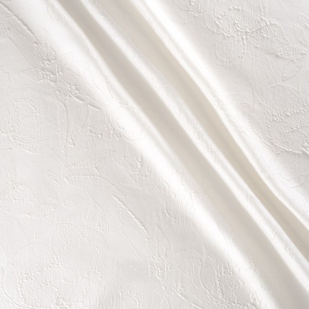 Jacquard floral blanco