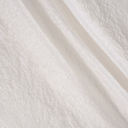 White floral cloqué