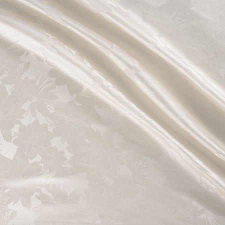 White jacquard floral