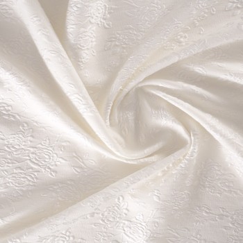 White floral jacquard (=32234)
