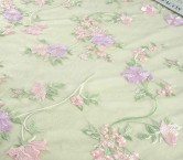 Pink tulle embroidered flower