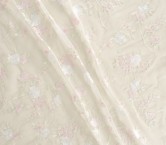 Pink tulle embroidered flower