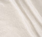 White chantilly with brocade