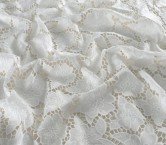 White open flower embroidery