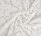 White open flower embroidery