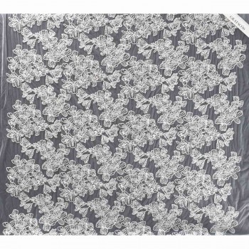 Off white flowers with beads