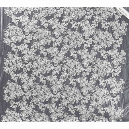 Off white flowers with beads