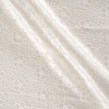 Bordado flor lentejuelas (=63006) blanco