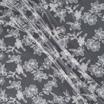 Tul bordado =63012 blanco