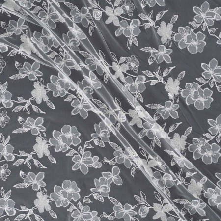 Tul bordado =63012 blanco