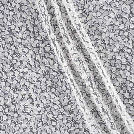 White 3d embroidered tulle (=32025)