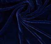 Laponia terciopelo de viscosa/seda azul
