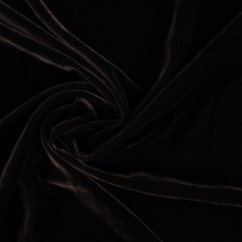 Brown laponia viscose/silk velvet