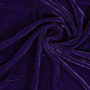 Terciopelo de viscosa/seda violeta