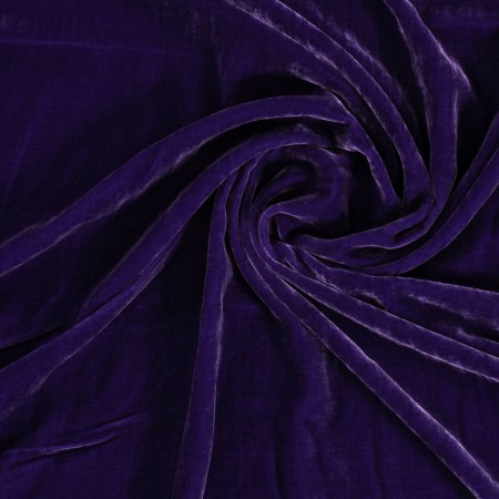 Laponia terciopelo de viscosa/seda violeta