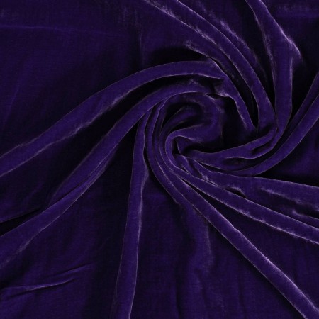 Violet laponia viscose/silk velvet