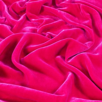 Fuchsia laponia viscose/silk velvet