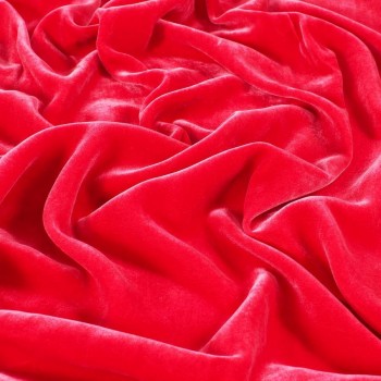 Fuchsia laponia viscose/silk velvet