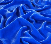 Laponia terciopelo de viscosa/seda azul turquesa