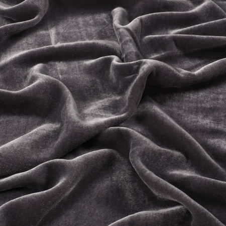 Grey laponia viscose/silk velvet