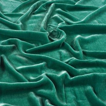 Emerald laponia viscose/silk velvet