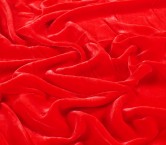 Red viscose/silk velvet