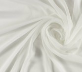 White serata silk georgette