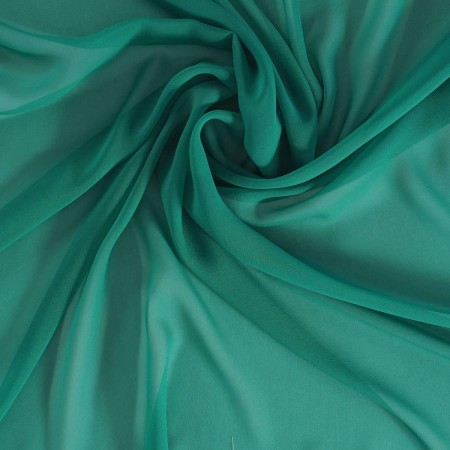 Emerald serata silk georgette