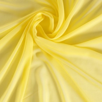 Serata georgette de seda amarillo