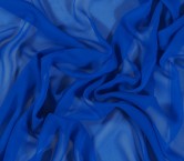 Blue serata silk georgette
