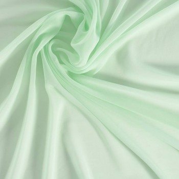 Serata georgette de seda verde claro
