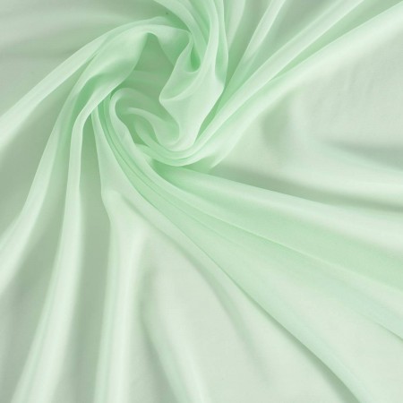 Ligth green serata silk georgette
