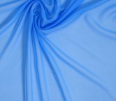 Blue serata silk georgette