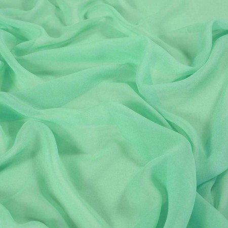 Green serata silk georgette