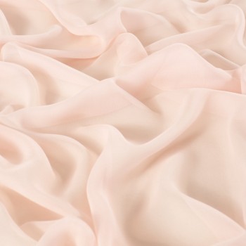 Pale pink serata silk georgette