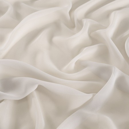 Grey light serata silk georgette
