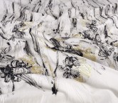 Red flower jacquard panot 175cm