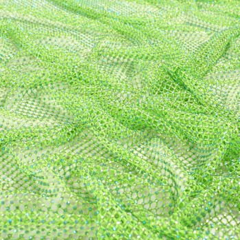 Green fluor net w/ beads